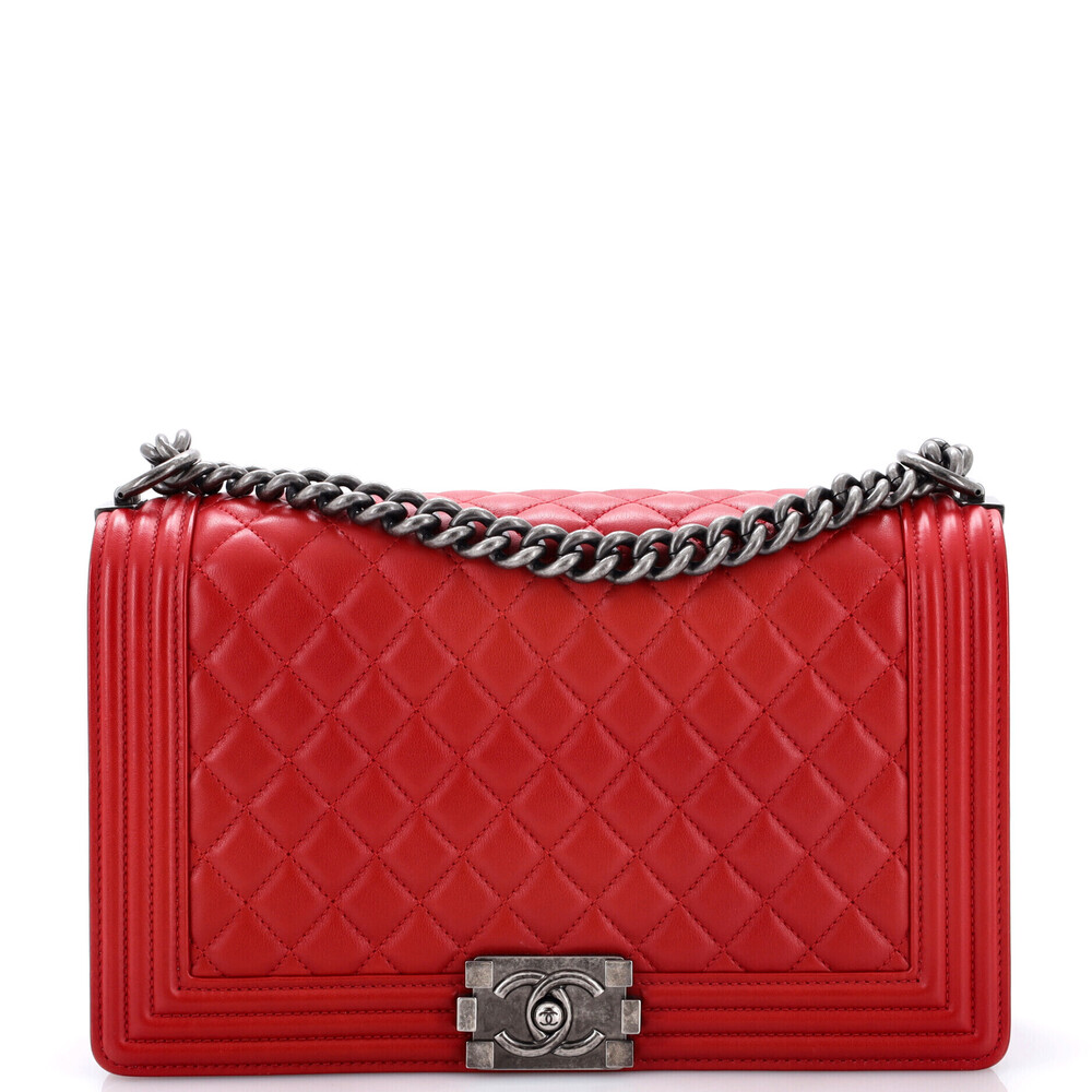 Chanel New Medium Boy Flap Bag Quilted Lambskin